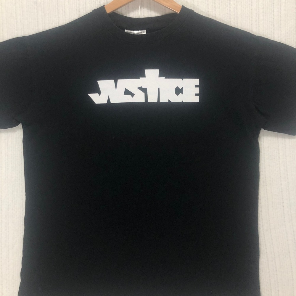 Justin Bieber‎ Justice Tour T-Shirt Relaxed Boyfriend Tee Black Small